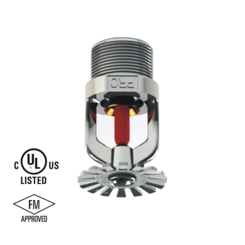 Đầu phun nước chữa cháy hướng lên/xuống, phản ứng chuẩn, mạ Chrome (½"/15mm) K 5.6, 68ºC
