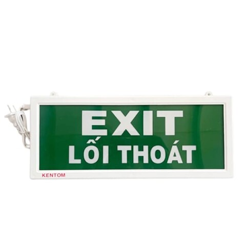 Đèn Exit dạng hộp 2 mặt, Led 3W, 2 giờ (15cmx35cm) KT-120- Kentom/Việt Nam