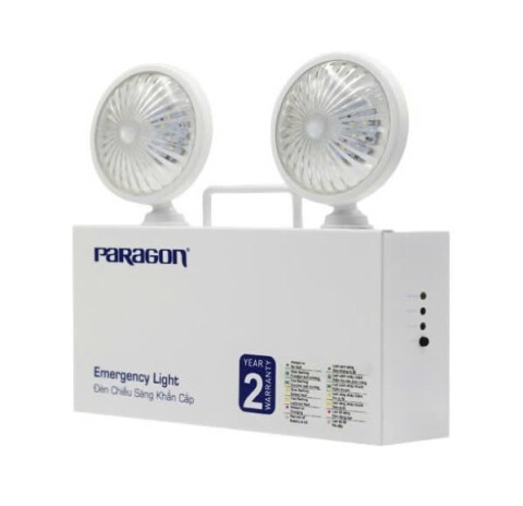 Đèn sạc khẩn cấp led 2x3w (bảo hành 24 tháng bao gồm pin) Paragon