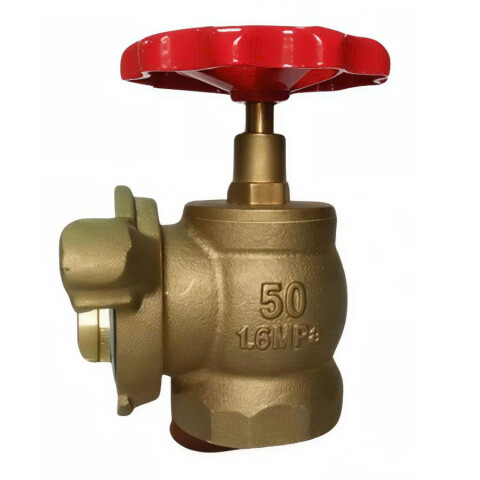 Van góc tủ bằng đồng DN50 ngàm đồng